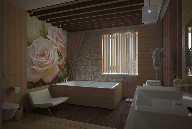 ванные комнаты дизайн цветовое решение