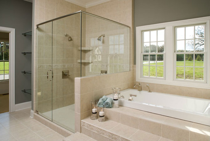 дизайн ванной комнаты стеклоблоки