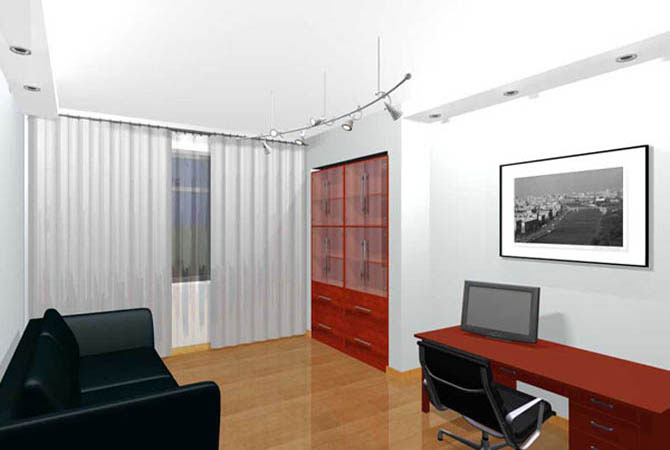 дизайн квартир совместная кухня - зал спальня