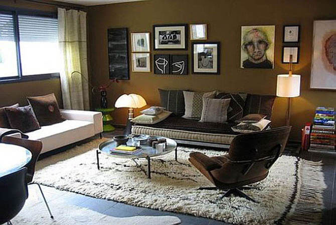 фото чёрно-белый минимализм в дизайне интерьера квартиры