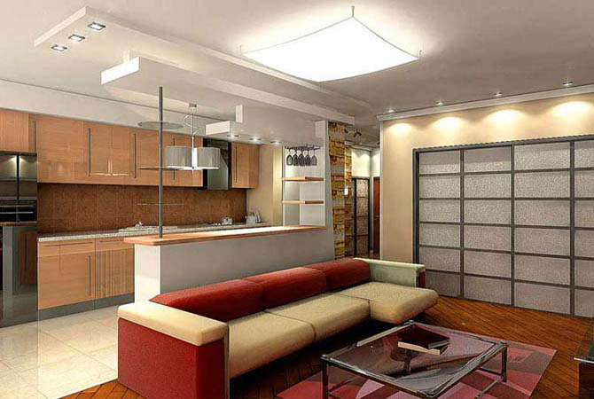 дизайн и интерьер дома однакомнатной квартиры