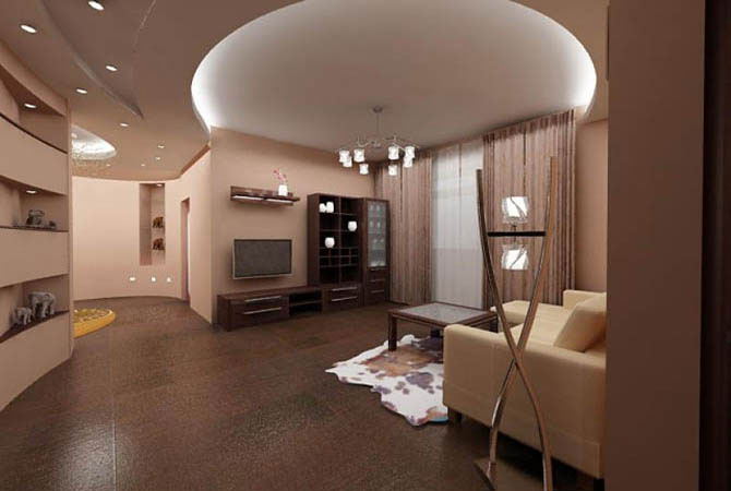 готовые дизайн гостиных комнат